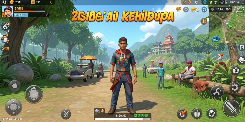 Tampilan gameplay 234E yang menarik dalam simulasi kehidupan sehari-hari.