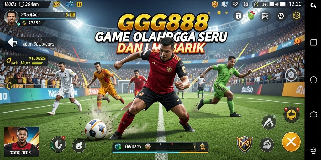 Screenshot GGG888 menunjukkan aksi olahraga yang mendebarkan dan gameplay yang seru.